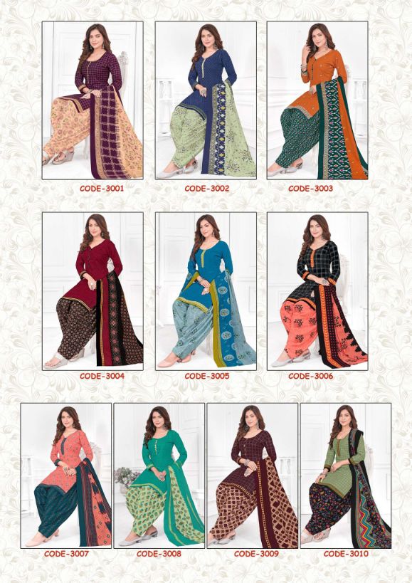 Madhav Punjabi Kudi 3 Ready Made Regular Wear Cotton Printed Ready Made Dress Collection